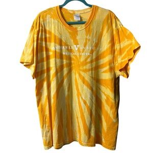 Vanderbilt University Medical Center Yellow/Gold Tie-Dye short sleeve T-Shirt XL